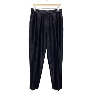 Vintage Black Satin Trousers